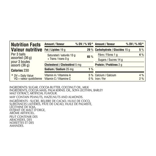 Lindt LINDOR Assorted Swiss Chocolate Truffles, Count of 3, 36-Gram Box, 3x12g, 36g