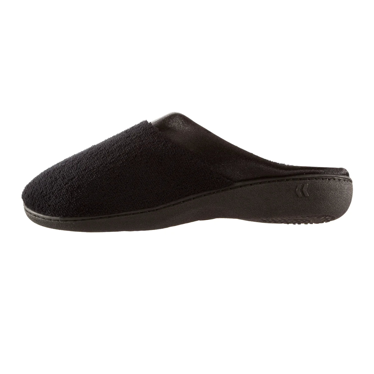 Isotoner Women's Microterry PillowStep Satin Cuff Clog Slippers