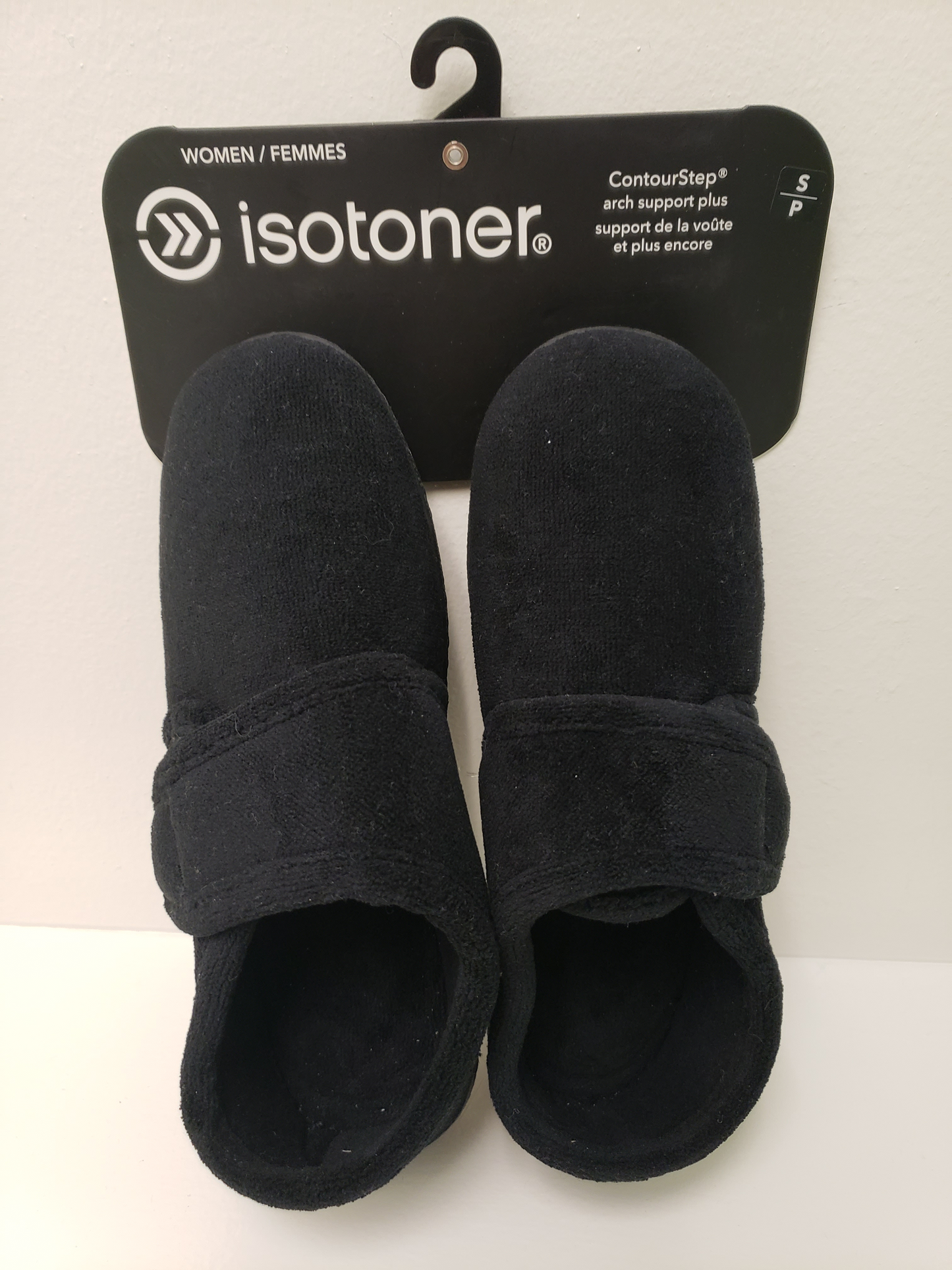 ISOTONER Slippers - MICRO-TERRY ContourStep® Espadrille with Velcro